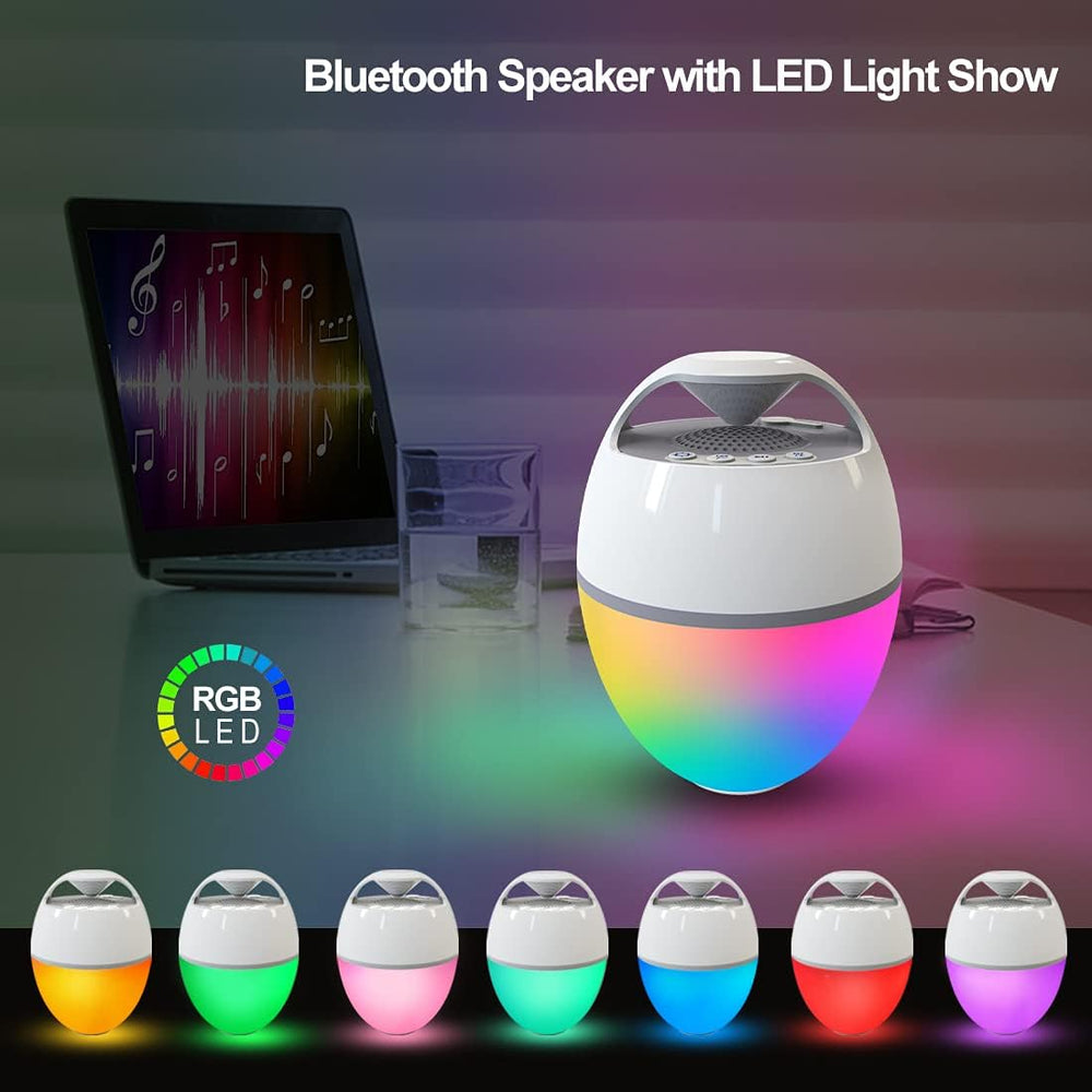 Ultimate Waterproof Floating Pool Speaker with LED Lights - Powerful Bluetooth Sound for Parties & Outdoor Fun, 82 Ft Range, Rich Bass & Built-in Mic
