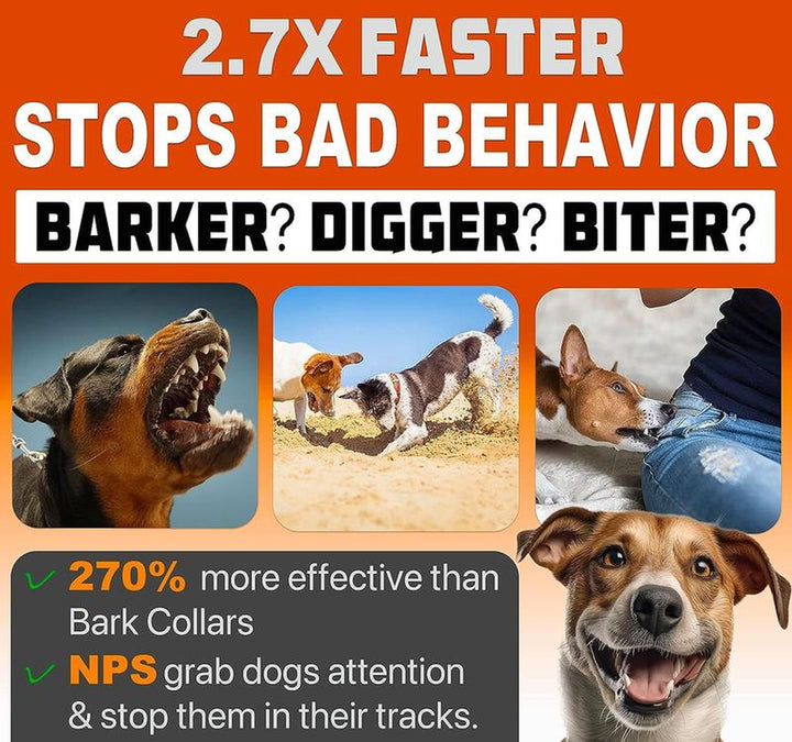 Ultimate Dog Bark Deterrent - Ultrasonic Device for Instant Behavior Control - No Yelling or Swatting Needed!