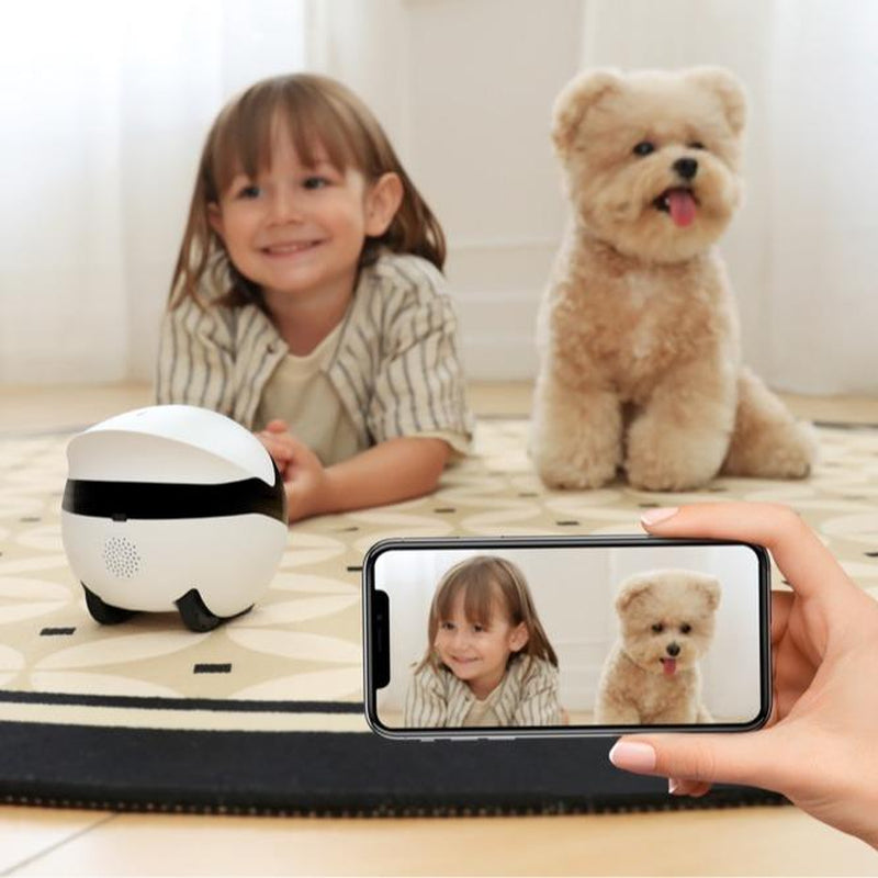Enabot Ebo ROLA Mini 2K Camera Robot - Your Smart Pet Companion with 25 Days Battery Life, Two-Way Audio & Built-In Call Button!
