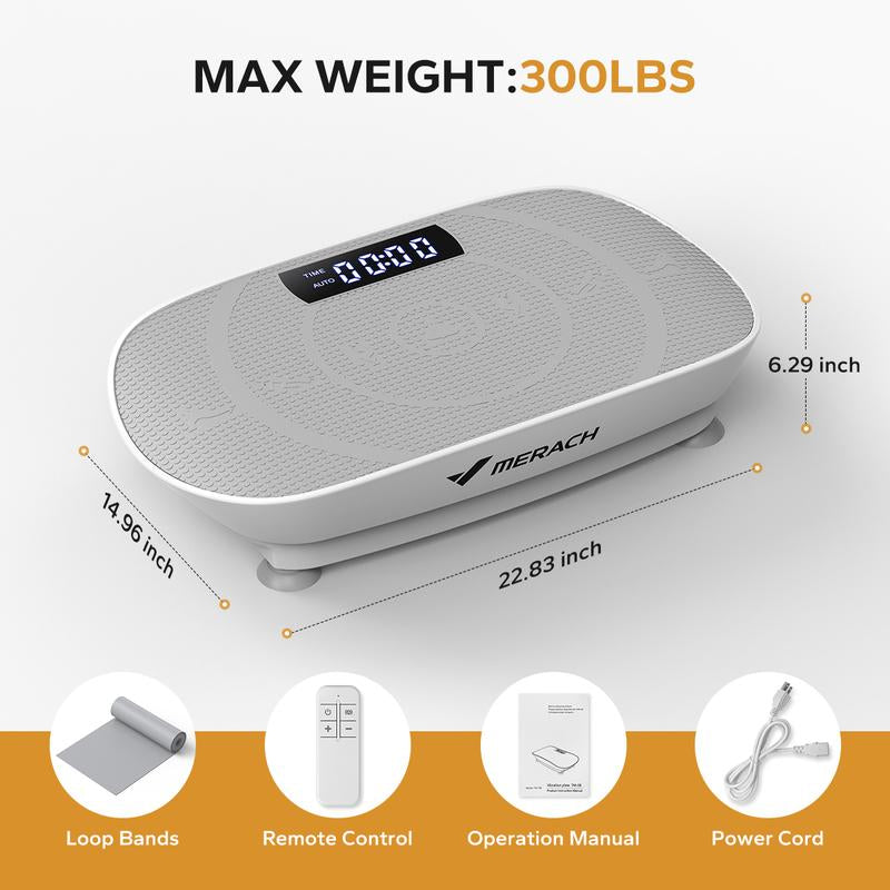Revitalize Your Fitness Routine: MERACH Vibration Plate Exercise Machine for Whole Body Wellness and Lymphatic Drainage
