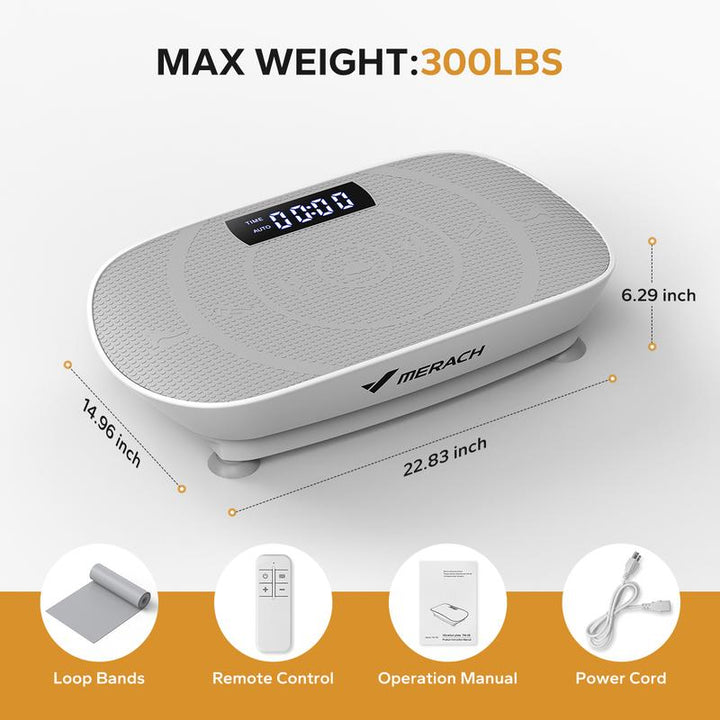 Revitalize Your Fitness Routine: MERACH Vibration Plate Exercise Machine for Whole Body Wellness and Lymphatic Drainage
