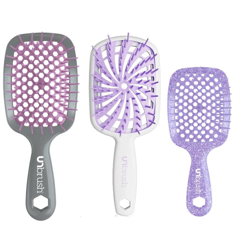 Ultimate Unbrush Detangling Brush Set: Classic, Plus & Mini for Effortless Hair Care