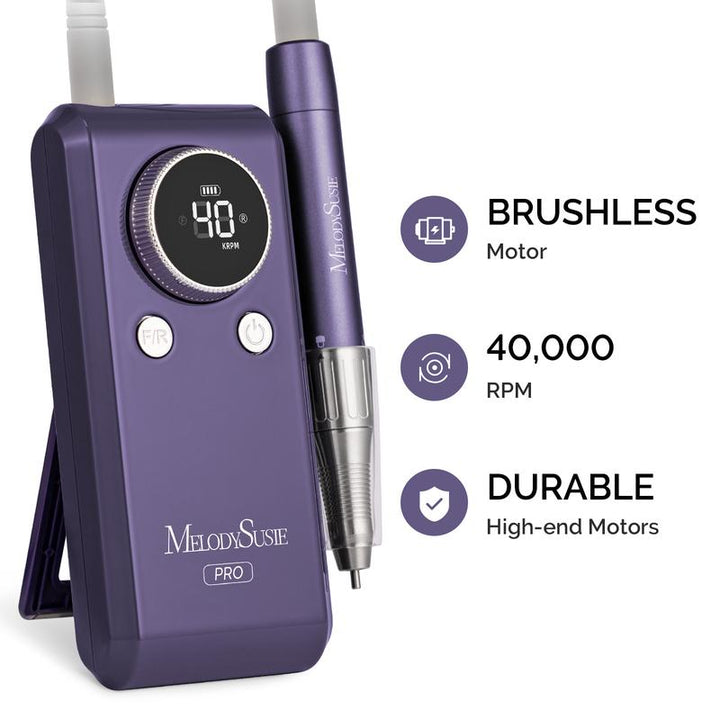 Melodysusie Ultimate Mother's Day Nail Drill Gift Set - Premium Nail Drill & Lamp for Beginners and Pros