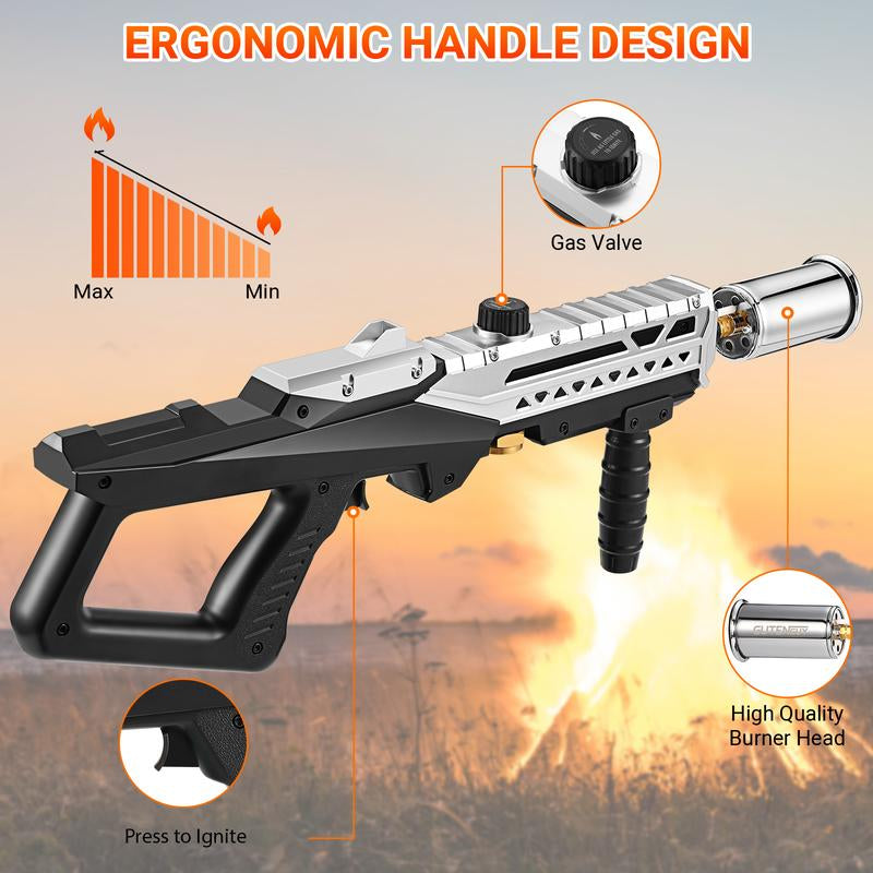 Ultimate Kitchen Torch - 700,000 BTU Culinary Blow Torch for BBQ, Steak, and Creme Brulee - Perfect Outdoor Cooking & Campfire Starter - Ideal Christmas Gift!