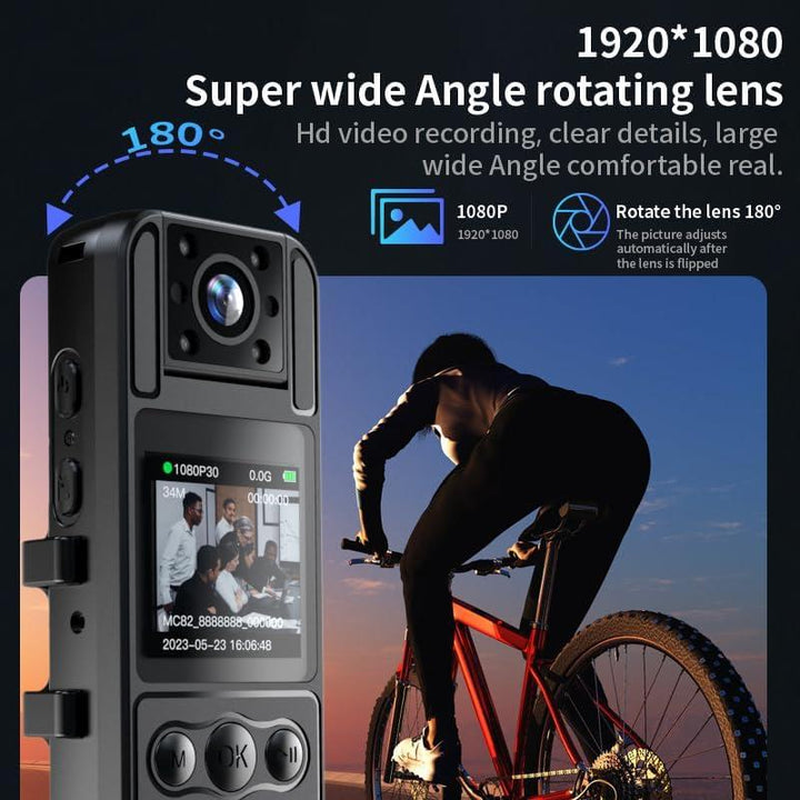 KOGGII 1080P HD Portable Wearable Camera with Night Vision - Perfect for Family, Outdoor Adventures, Vlogging, and Streaming!
