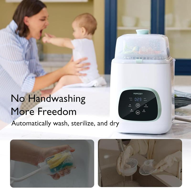 Momcozy Kleanpal Pro: Ultimate Baby Bottle Washer, Sterilizer & Dryer Combo - Effortless Cleaning for All Bottles & Baby Items!