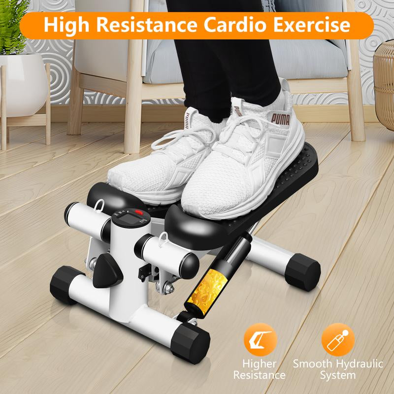 Zenactive Mini Stepper - Upgraded Home Fitness Equipment with Digital Monitor for Effective Cardio Workouts