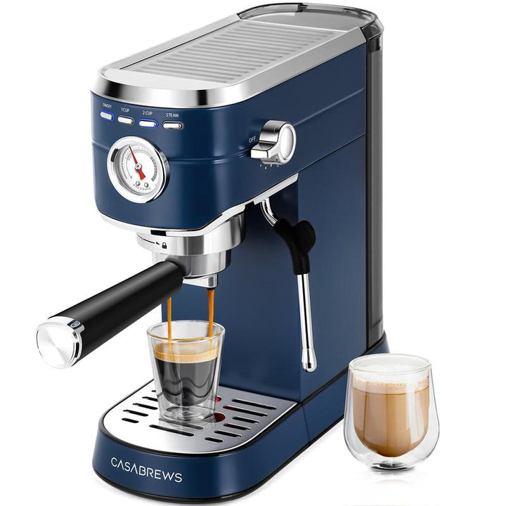 CASABREWS CM5418BC Espresso Machine - 20 Bar Pressure, Milk Frother & Compact Design for Perfect Coffee Extraction