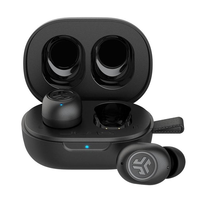 JLab JBuds Mini Earbuds - Ultra-Compact Bluetooth Earbuds with Keyring Fit, Safe Mode, and Custom EQ for Android/iPhone