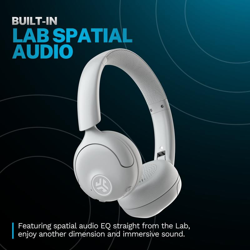 JLab Go Lux Active Noise Cancelling On-Ear Headphones - 70+ Hours Bluetooth, Hybrid ANC, Be Aware Mode & Spatial Audio for Android