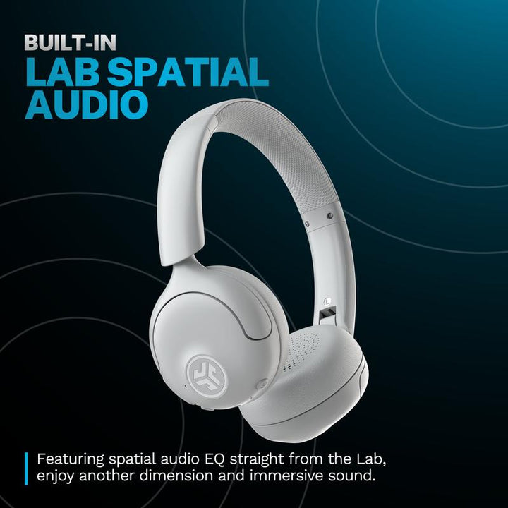 JLab Go Lux Active Noise Cancelling On-Ear Headphones - 70+ Hours Bluetooth, Hybrid ANC, Be Aware Mode & Spatial Audio for Android