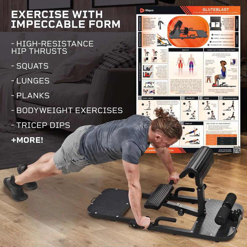 Transform Your Curves with Lifepro Gluteblast: The Ultimate Hip Thrust Machine for Perfect Glutes