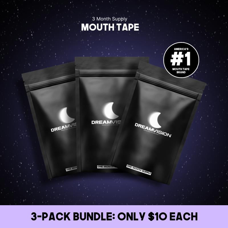 Revolutionary Mouth Tape - 3 Month Supply, Skin-Friendly & Hypoallergenic, Perfect for All Ages!