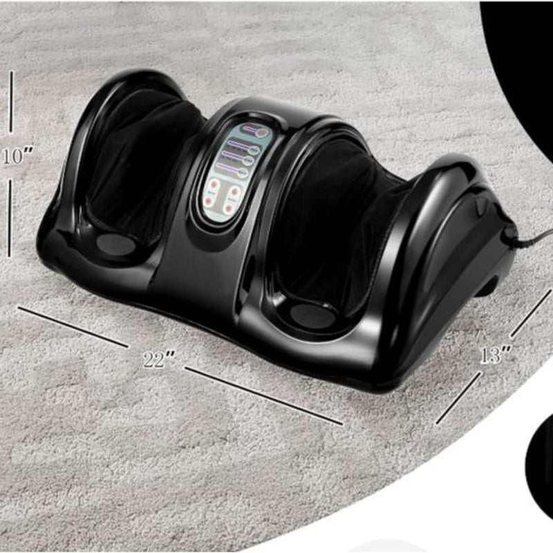 COSTWAY Shiatsu Foot Massager Machine - Deep Kneading Electric Massage for Feet, Legs & Ankles with Remote Control - 4 Massage Modes - Perfect Mother's Day Gift in Stylish Burgundy