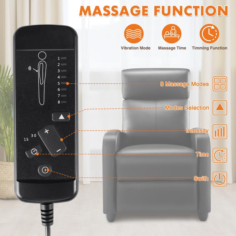 Luxurious Sweetfurniture Massage Recliner Chair - Modern Adjustable Theater Seating with Padded Comfort for Your Living Room