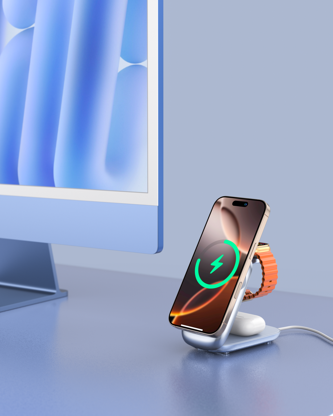 GizmoHatch | Magfold 3 in 1 Foldable Wireless Charging Stand