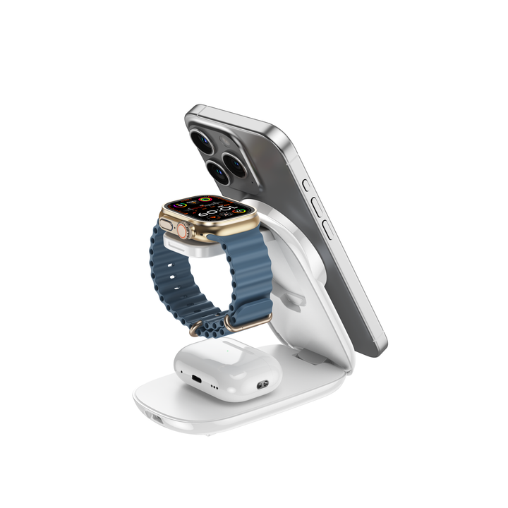 GizmoHatch | Magfold 3 in 1 Foldable Wireless Charging Stand