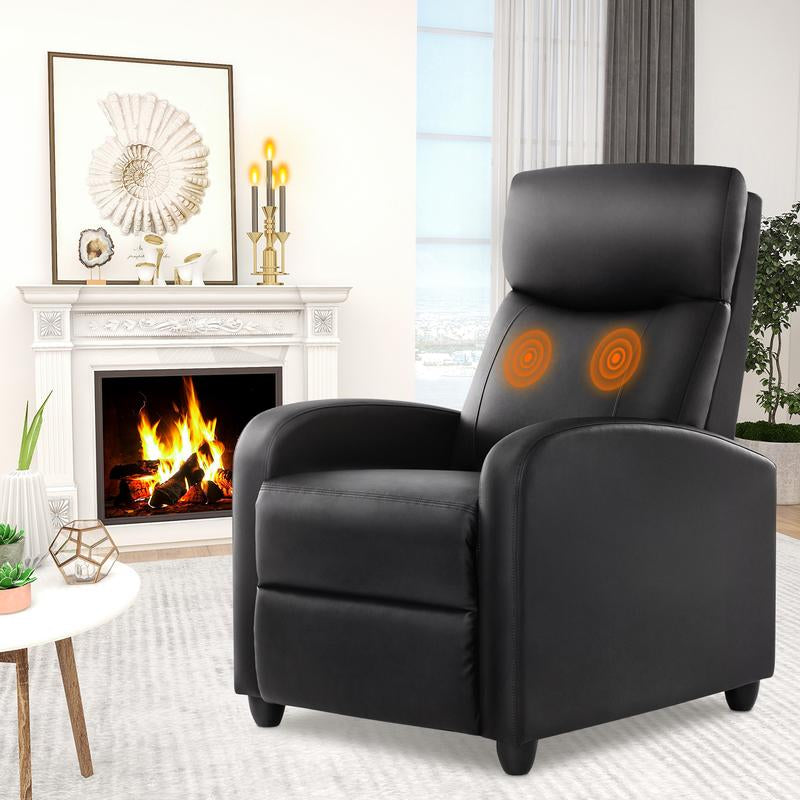 Luxurious Sweetfurniture Massage Recliner Chair - Modern Adjustable Theater Seating with Padded Comfort for Your Living Room