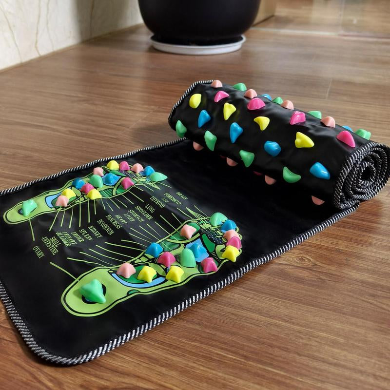 Revitalize Your Feet with the Cobblestone Acupoint Massage Mat - Perfect Fitness & Christmas Gift!