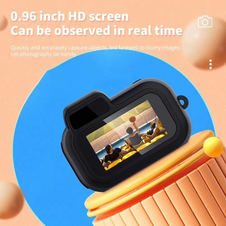 Tiny Looxe 64GB Mini Keychain Camera - Retro Style, 1080P HD, Built-In Screen for Capturing Memories