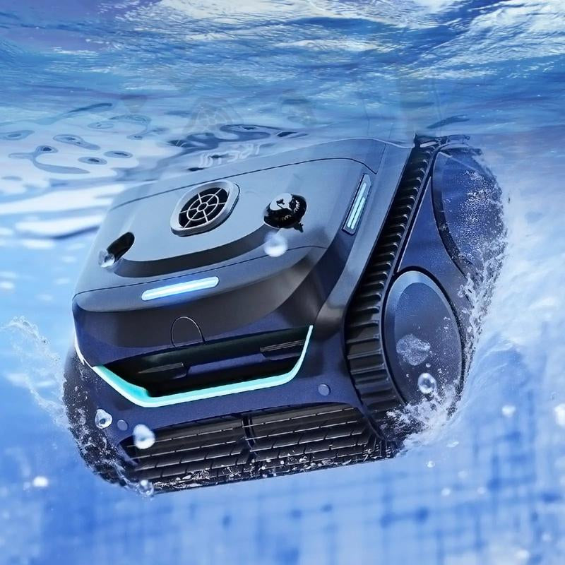 WYBOT C2 Cordless Robotic Pool Cleaner - Powerful Suction, Dual Filtration, Wall Climbing & Waterline Cleaning for Inground Pools - Lasts 180 Mins in Echo Mode - Perfect Father's Day Gift!