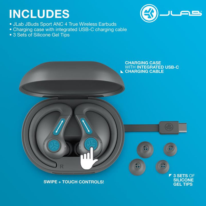 Jbuds Sport ANC 4: Ultimate True Wireless Earbuds with Advanced Noise-Cancelling Technology