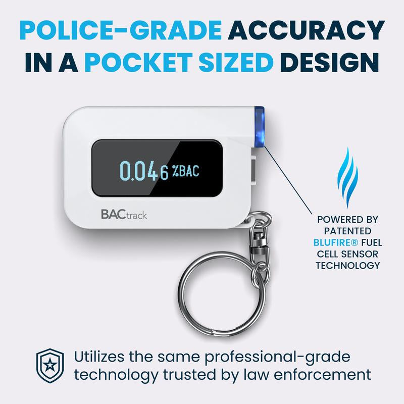 Bactrack C6 Keychain Breathalyzer - Professional Accuracy with Bluetooth Connectivity for iOS & Android