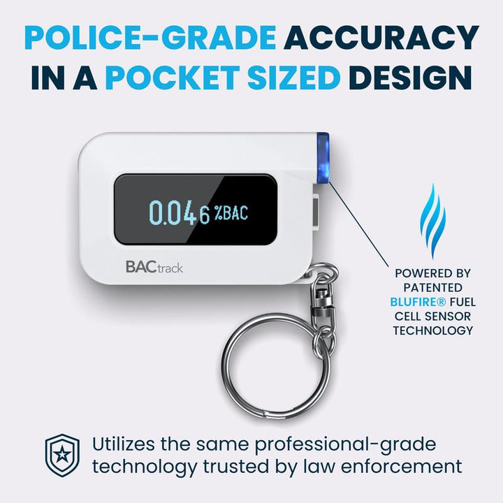 Bactrack C6 Keychain Breathalyzer - Professional Accuracy with Bluetooth Connectivity for iOS & Android