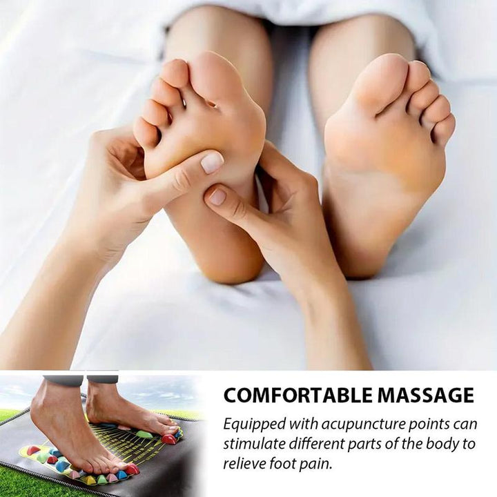 Revitalize Your Feet with the Cobblestone Acupoint Massage Mat - Perfect Fitness & Christmas Gift!