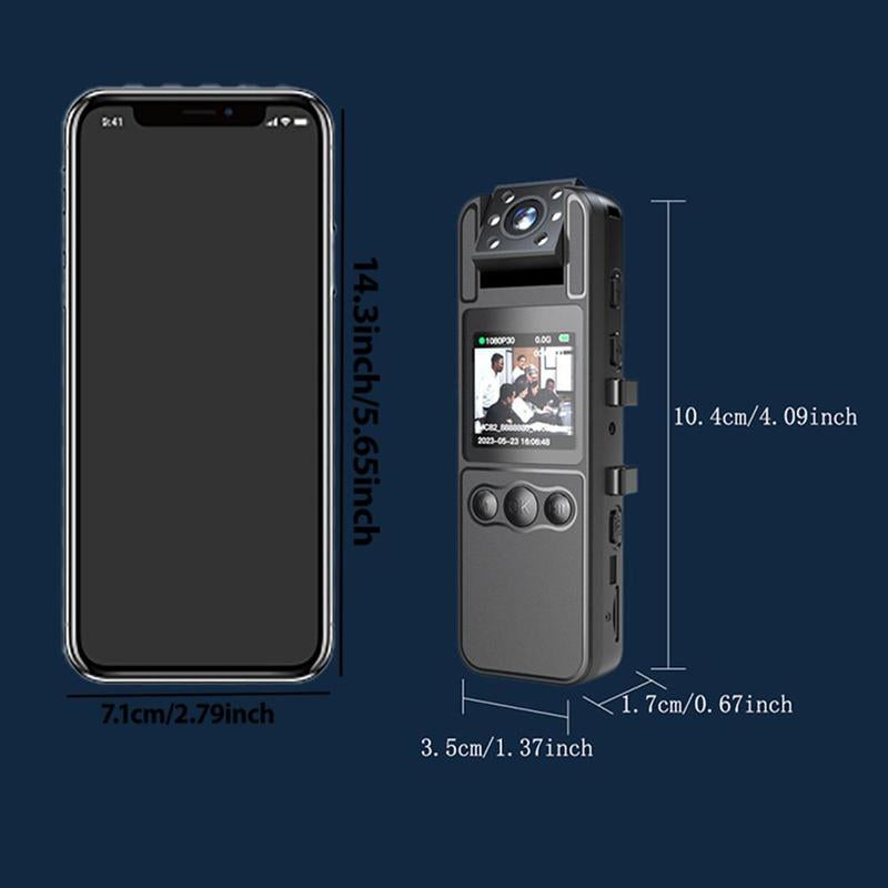 KOGGII 1080P HD Portable Wearable Camera with Night Vision - Perfect for Family, Outdoor Adventures, Vlogging, and Streaming!