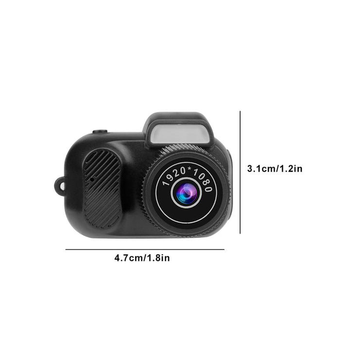 Tiny Looxe 64GB Mini Keychain Camera - Retro Style, 1080P HD, Built-In Screen for Capturing Memories