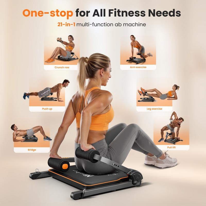 Niceday Ab Workout Machine - Ultimate Core & Stomach Trainer for Home Gym, 330 Lb Capacity, Perfect for Crunches & Sit-Ups!