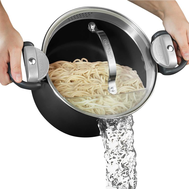 Ultimate Pasta Pot with Strainer Lid - Cook Perfect Pasta Every Time!