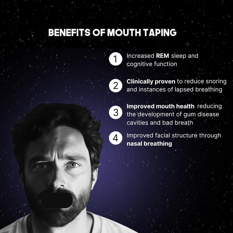 Revolutionary Mouth Tape - 3 Month Supply, Skin-Friendly & Hypoallergenic, Perfect for All Ages!