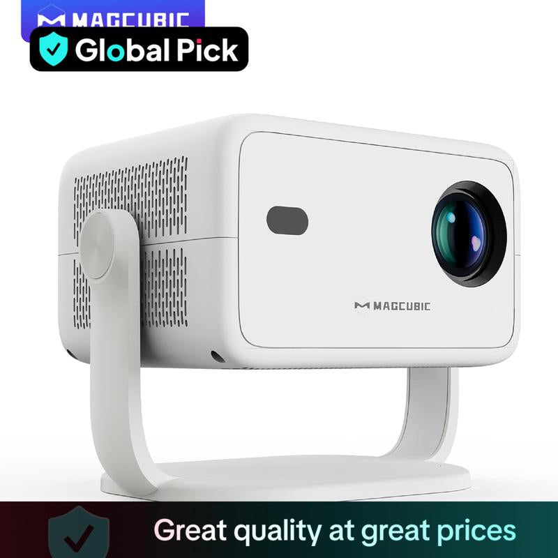 Magcubic 1080P Smart Projector with Auto Focus & Keystone Correction - Portable Home Theater & Office Projector with WiFi Connectivity