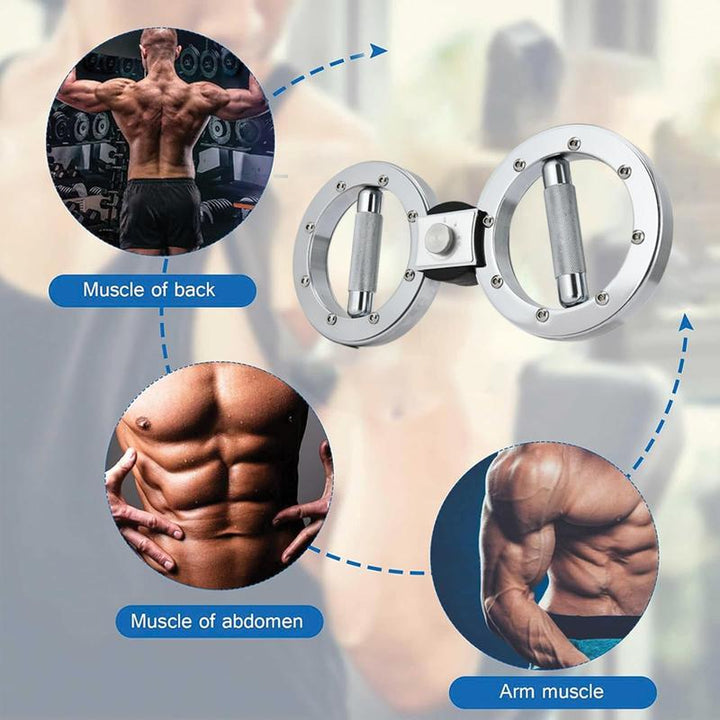 EILISON 12 LB Rotating Burn Machine - 360° Arm Trainer for Forearms, Boxing & Home Workouts (Silver)