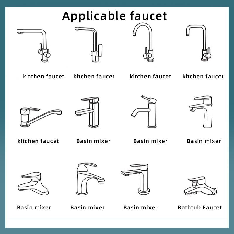 Revolutionary 1080° Rotating Faucet Aerator Extender - Universal Splash Filter for Kitchen & Bathroom Sinks!