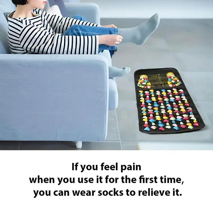 Revitalize Your Feet with the Cobblestone Acupoint Massage Mat - Perfect Fitness & Christmas Gift!