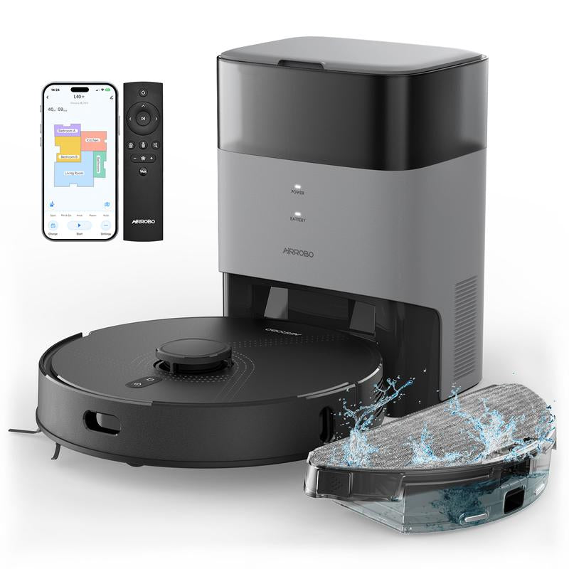 AIRROBO G60 & L40+ & L50+ Robot Vacuum and Mop Series - Ultimate Cleaning with Self-Empty Station and Ultrasonic Carpet Detection