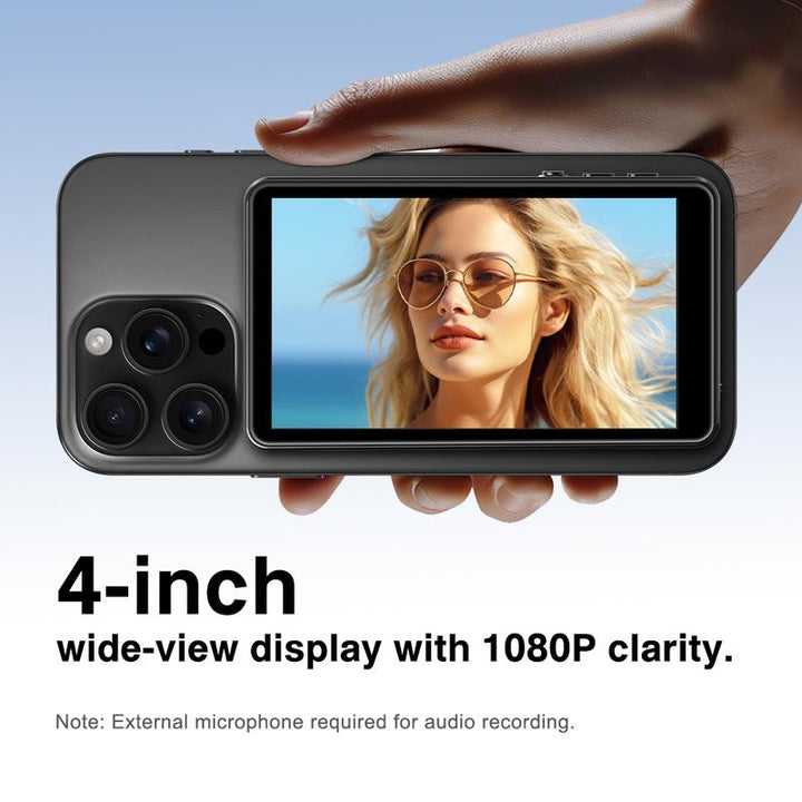 Elevate Your Selfies with the Magnetic Wireless 1080P Live Stream Monitor - Vlog Essential!