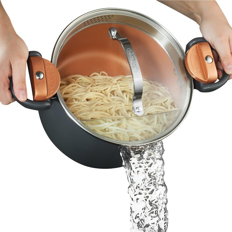 Ultimate Pasta Pot with Strainer Lid - Cook Perfect Pasta Every Time!
