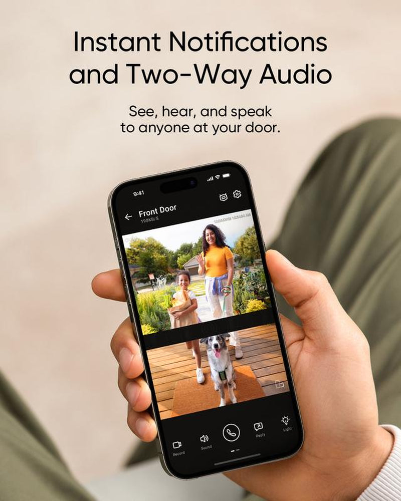 Eufy Security Video Doorbell E340 - Battery-Powered, Dual Cameras, 2K HD with Color Night Vision, Delivery Guard, Compatible with Homebase S380, No Monthly Fees!