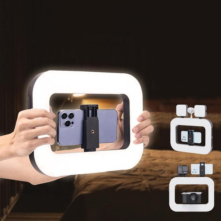 USB Rechargeable Selfie Ring LED Ring Light, Clip-On Selfie Fill Light, Mobile Power Supply for Charging Other Devices, Tripod Light, Photography Flash, Videography Equipment, Stabilize Mobile Phone Lens