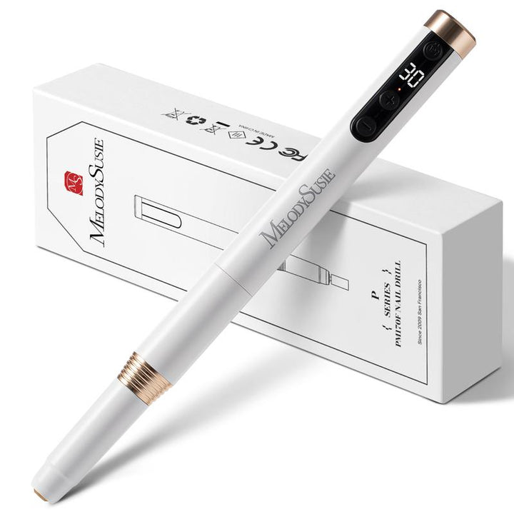 Melodysusie PM170F Rechargeable Nail Drill - Lightweight 30,000 RPM for Perfect Manicures