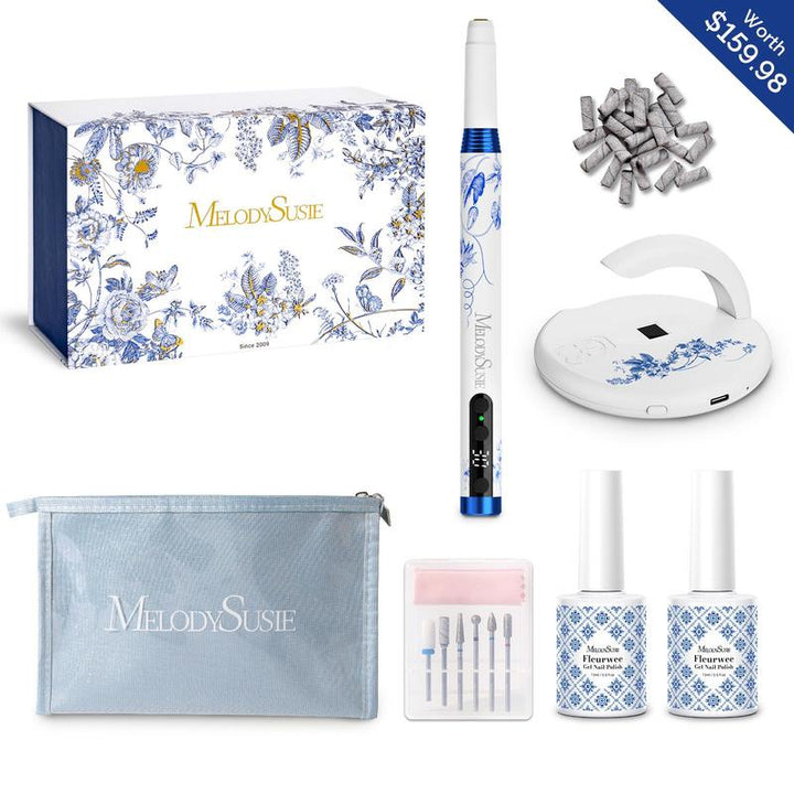 Melodysusie PM170F Rechargeable Nail Drill - Lightweight 30,000 RPM for Perfect Manicures