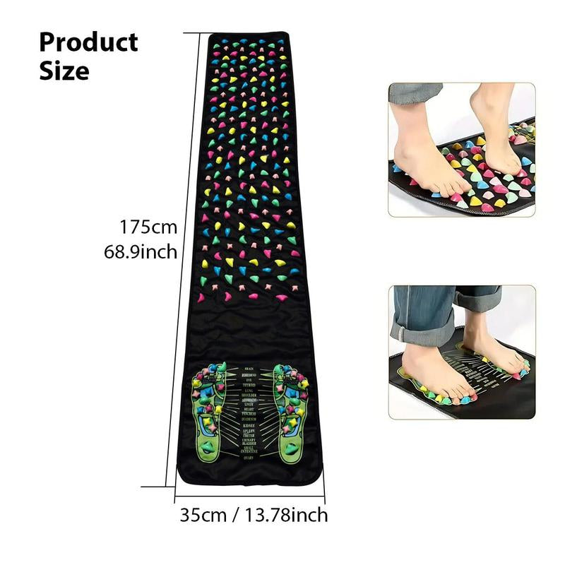 Revitalize Your Feet with the Cobblestone Acupoint Massage Mat - Perfect Fitness & Christmas Gift!