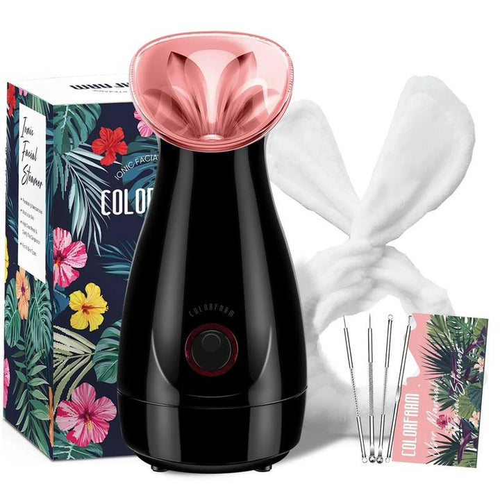 Spring Comfort Nano Ionic Facial Care Set for Women - Includes Headband & 4 Blackhead Tools - Perfect Back to School Summer Gift!
