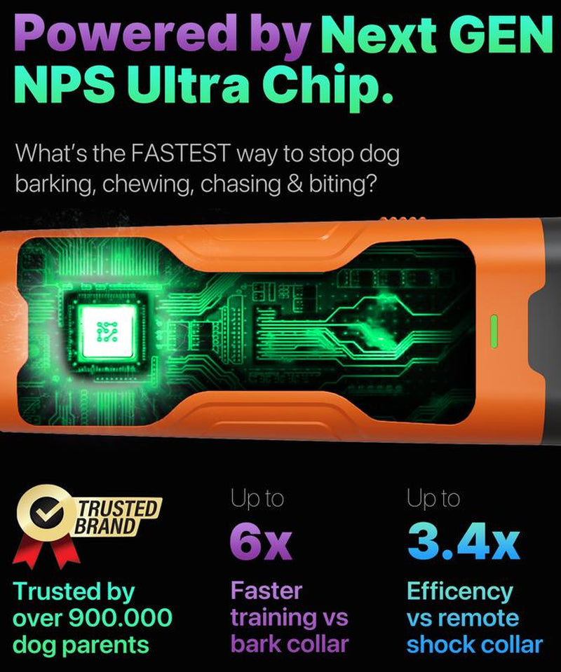 Ultimate Dog Bark Deterrent - Ultrasonic Device for Instant Behavior Control - No Yelling or Swatting Needed!