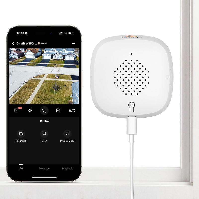 3MP 2K Indoor Security Camera with Night Vision, Motion Detection & 24/7 Recording - Easy Install, Dual Wifi Connectivity