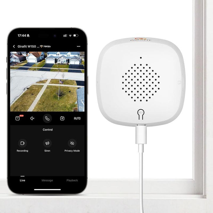 3MP 2K Indoor Security Camera with Night Vision, Motion Detection & 24/7 Recording - Easy Install, Dual Wifi Connectivity